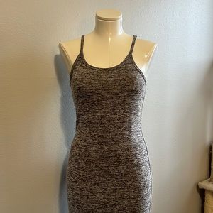 Grey heather Leith midi dress
